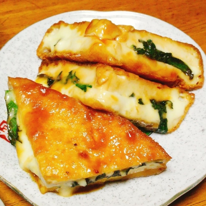 厚揚げの大葉チーズ挟み照り焼き レシピ 作り方 By Kの妻 楽天レシピ 厚揚げの大葉チーズ挟み照り焼き レシピ 作り方 By Kの妻 楽天レシピ